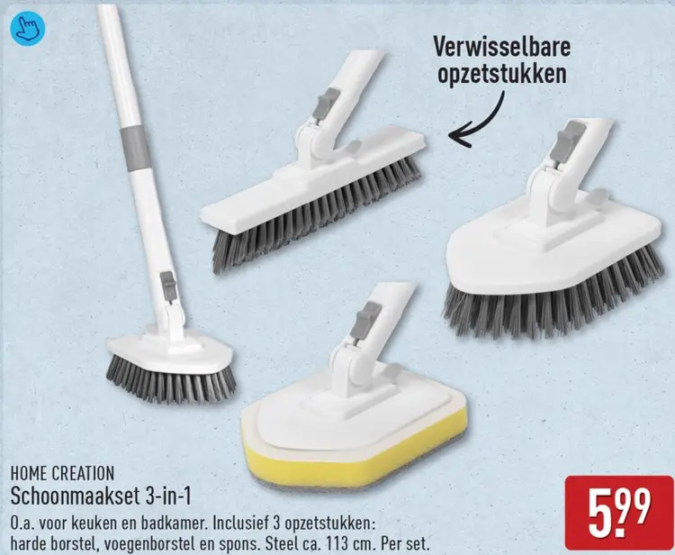 Aanbieding: Schoonmaakset 3-in-1