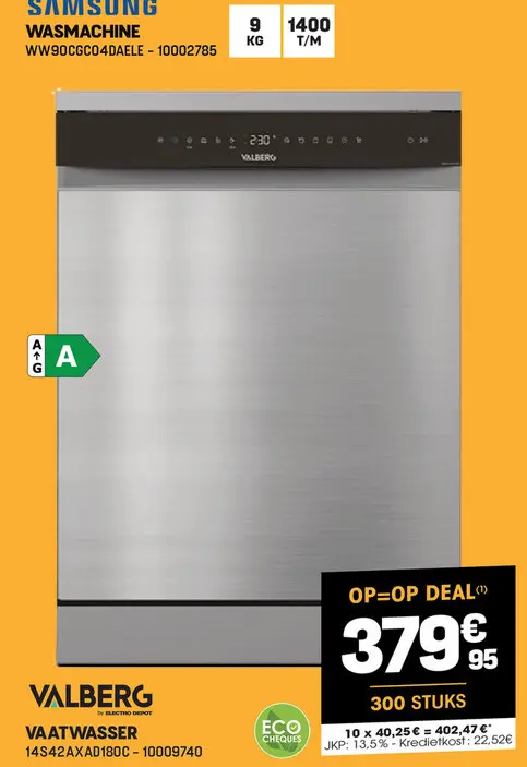 Promotie: Vaatwasser