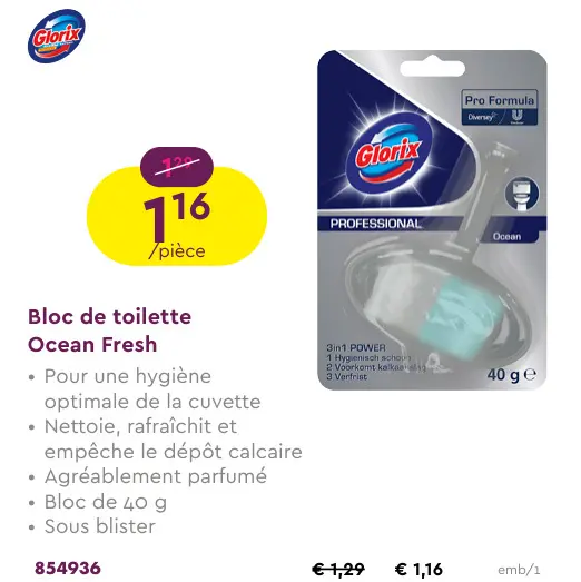 Offre: Bloc de toilette Ocean Fresh