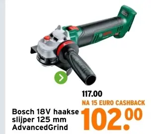 Aanbieding: Bosch 18V haakse slijper 125 mm AdvancedGrind