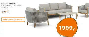 Aanbieding: Lifestyle bloom loungeset