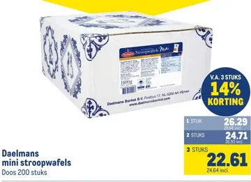 Aanbieding: Daelmans mini stroopwafels