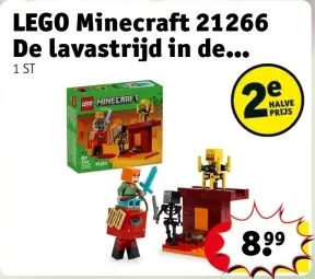 Promotie: LEGO Minecraft 21266 De lavastrijd in de Nether