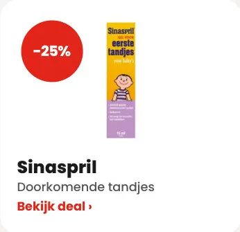 Aanbieding: Sinaspril Doorkomende tandjes