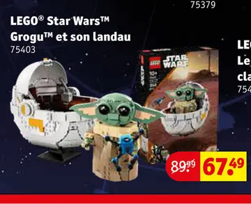 Offre: LEGO® Star Wars™ Grogu™ et son landau