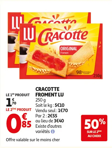 Offre: Cracotte froment
