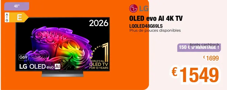 Offre: OLED evo AI 4K TV