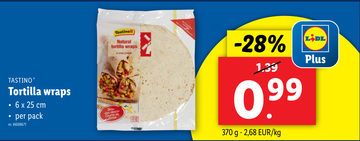 Aanbieding: Tortilla wraps