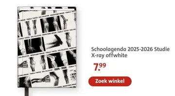 Aanbieding: Schoolagenda 2025-2026 Studie X-ray offwhite