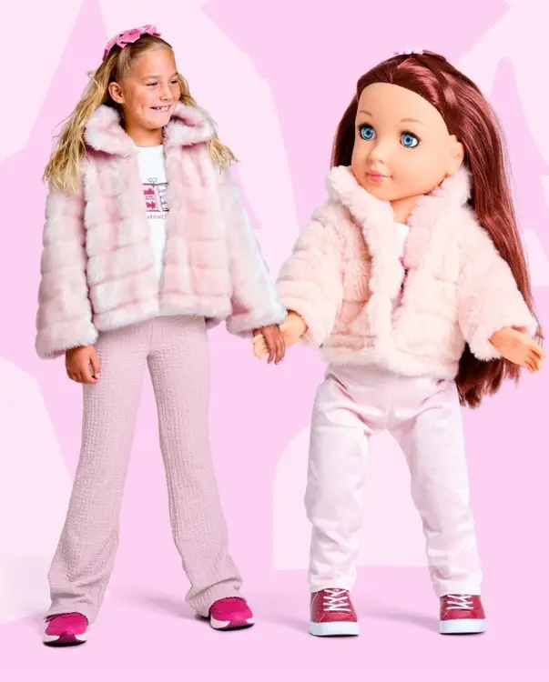 Aanbieding: Faux fur jasje en broek