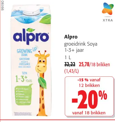 Promotie: groeidrink Soya