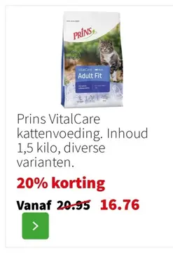 Aanbieding: Prins VitalCare kattenvoeding