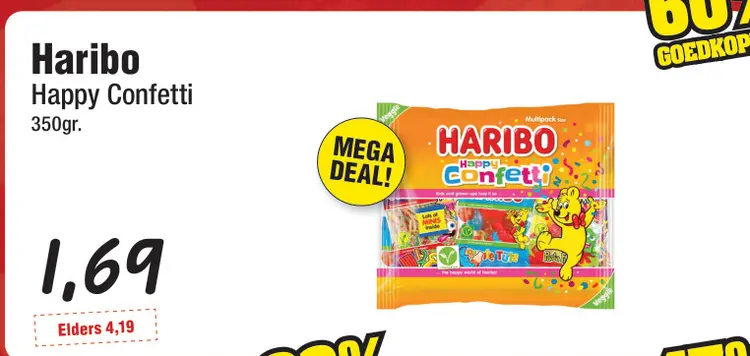 Aanbieding: Haribo Happy Confetti