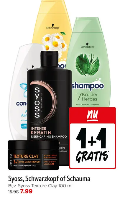 Aanbieding: Syoss, Schwarzkopf of Schauma