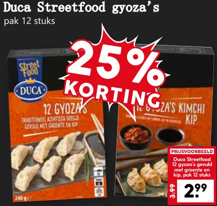 Aanbieding: Streetfood gyoza's