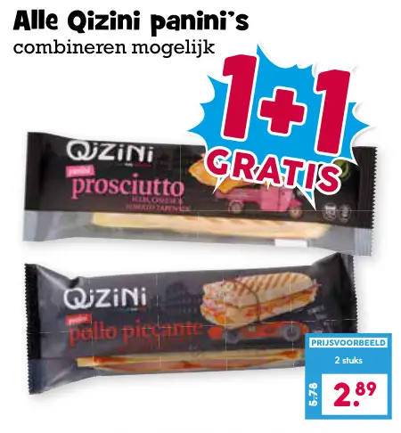 Aanbieding: Qizini panini's