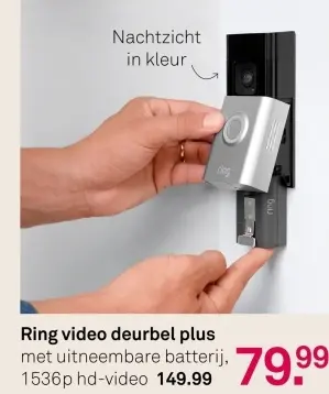 Aanbieding: Ring video deurbel plus