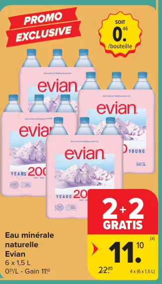 Offre: Eau minérale naturelle
