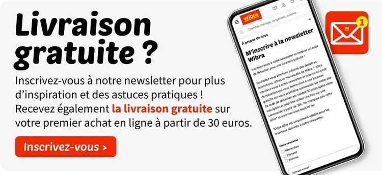 Offre: Wibra Livraison gratuite sur votre premier achat en ligne à partir de 30 euros