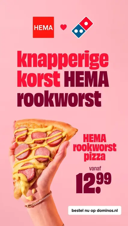 Aanbieding: Rookworst pizza