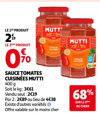 Promotie: Sauce tomates cuisinées