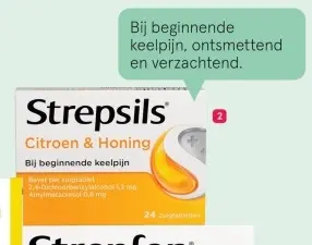 Aanbieding: Strepsils Citroen & Honing