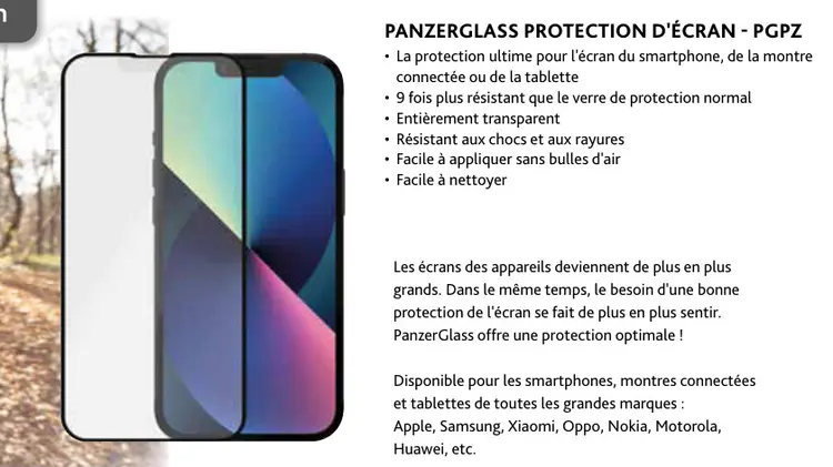 Offre: Panzerglass protection d'écran - pgpz