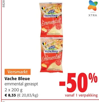 Aanbieding: Vache Bleue emmental geraspt