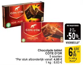 Aanbieding: Chocolade tablet