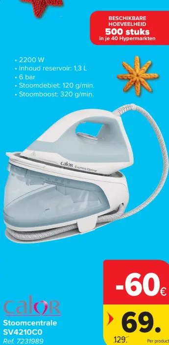 Promotie: Stoomcentrale SV4210CO