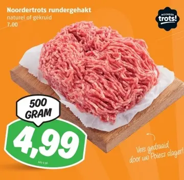 Aanbieding: Noordertrots rundergehakt