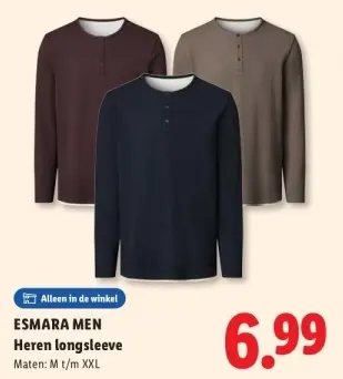 Aanbieding: Heren longsleeve