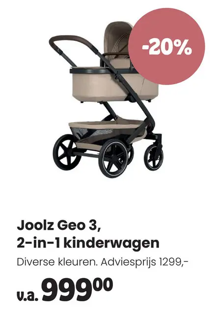 Aanbieding: Joolz Geo 3, 2-in-1 kinderwagen