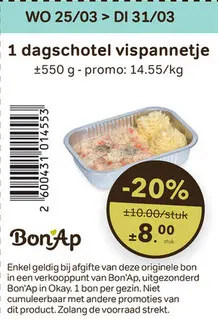 Promotie: Dagschotel vispannetje