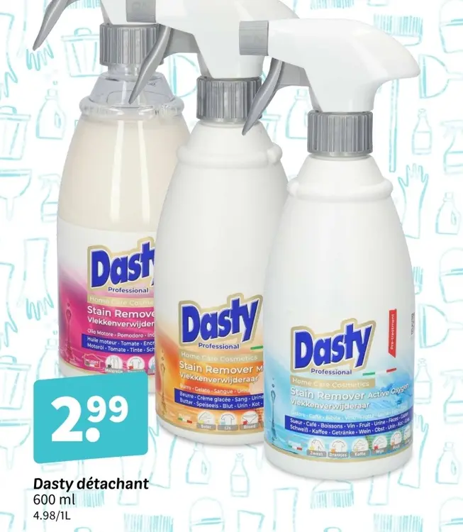 Offre: Dasty détachant