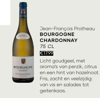 Aanbieding: Bourgogne chardonnay