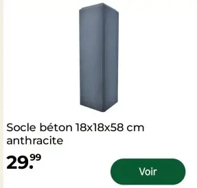 Offre: Socle béton anthracite