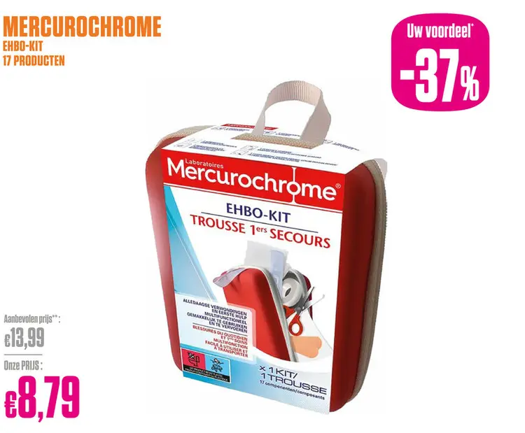 Promotie: Mercurochrome EHBO-Kit 17 producten - Mercurochrome