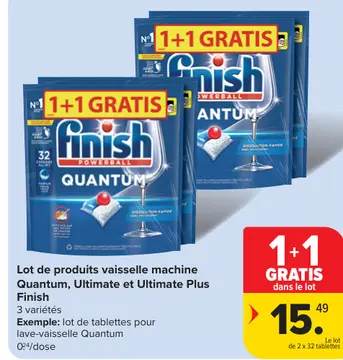 Offre: Lot de produits vaisselle machine