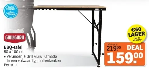 Aanbieding: BBQ-tafel