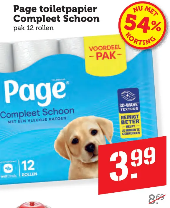 Aanbieding: Toiletpapier Compleet Schoon