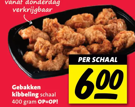 Aanbieding: Gebakken kibbeling schaal
