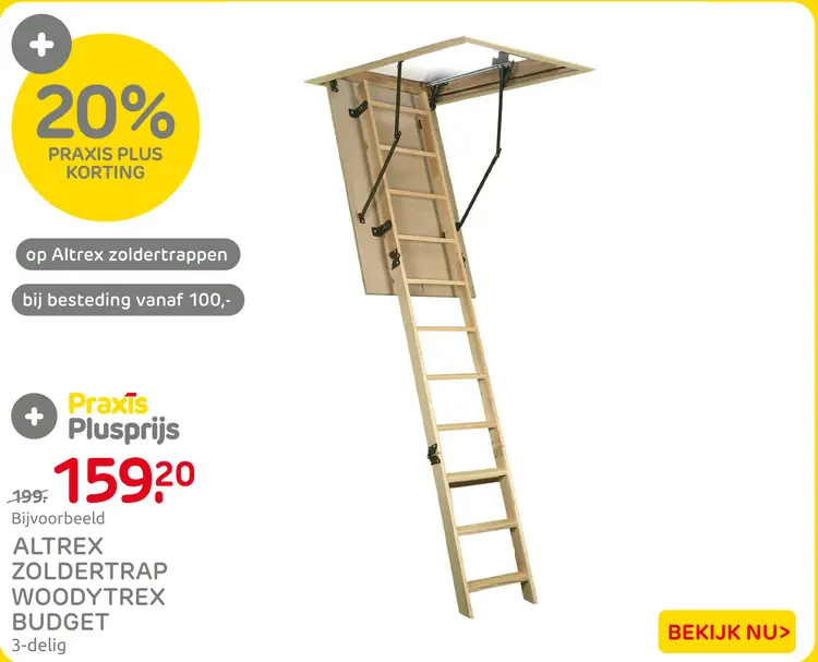 Aanbieding: Zoldertrek woodytrex budget