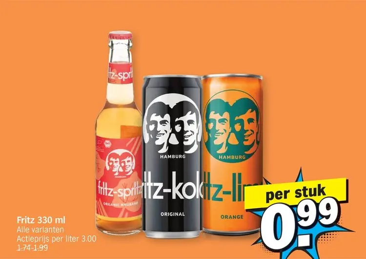 Promotie: Fritz 330 ml