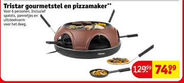 Aanbieding: Tristar gourmetstel en pizzamaker