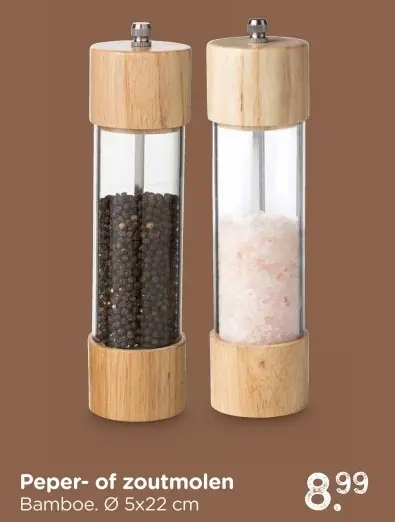 Aanbieding: Peper- of zoutmolen