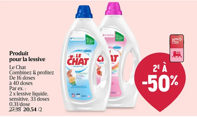 Offre: Lessive liquide sensitive