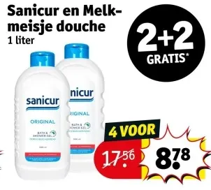 Aanbieding: Sanicur en Melkmeisje douche