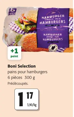 Offre: Pains pour hamburgers