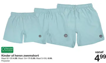 Aanbieding: Kinder of heren zwemshort